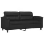 Juego de sofás con cojines 2 piezas cuero sintético negro von , Sofas - Ref: Foro24-3202372, Preis: 486,63 €, Rabatt: %