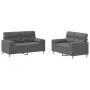 Juego de sofás con cojines 2 piezas tela gris oscuro by , Sofas - Ref: Foro24-3201585, Price: 435,39 €, Discount: %