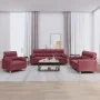 Juego de sofás con cojines 3 piezas tela rojo tinto von , Sofas - Ref: Foro24-3201558, Preis: 629,60 €, Rabatt: %