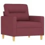 Juego de sofás con cojines 3 piezas tela rojo tinto von , Sofas - Ref: Foro24-3201558, Preis: 629,60 €, Rabatt: %