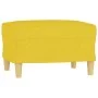 Juego de sofás con cojines 3 piezas tela amarillo claro by , Sofas - Ref: Foro24-3201629, Price: 501,67 €, Discount: %
