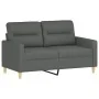 Juego de sofás con cojines 3 piezas tela gris oscuro by , Sofas - Ref: Foro24-3201593, Price: 490,38 €, Discount: %
