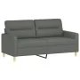 Juego de sofás con cojines 3 piezas tela gris oscuro by , Sofas - Ref: Foro24-3201593, Price: 490,38 €, Discount: %