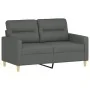 Juego de sofás con cojines 2 piezas tela gris oscuro by , Sofas - Ref: Foro24-3201617, Price: 509,30 €, Discount: %