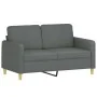 Juego de sofás con cojines 3 piezas tela gris oscuro by , Sofas - Ref: Foro24-3202127, Price: 525,89 €, Discount: %