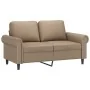 Juego de sofás con cojines 3 piezas cuero sintético capuchino by , Sofas - Ref: Foro24-3202159, Price: 487,19 €, Discount: %