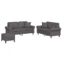 Juego de sofás con cojines 3 piezas cuero sintético gris by , Sofas - Ref: Foro24-3202167, Price: 527,85 €, Discount: %