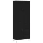 Aparador alto madera contrachapada negro 69,5x34x180 cm von , Sideboards - Ref: Foro24-3198090, Preis: 171,01 €, Rabatt: %
