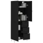 Aparador alto madera contrachapada negro 69,5x34x180 cm von , Sideboards - Ref: Foro24-3198090, Preis: 171,01 €, Rabatt: %