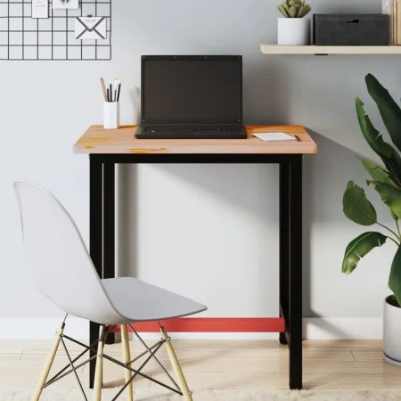 Banco de trabajo madera maciza de haya y metal 80x55x81,5 cm von , Arbeitstische - Ref: Foro24-3188903, Preis: 137,24 €, Raba...