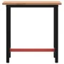 Banco de trabajo madera maciza de haya y metal 80x55x81,5 cm von , Arbeitstische - Ref: Foro24-3188903, Preis: 137,24 €, Raba...