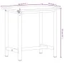Banco de trabajo madera maciza de haya y metal 80x55x81,5 cm von , Arbeitstische - Ref: Foro24-3188903, Preis: 137,24 €, Raba...