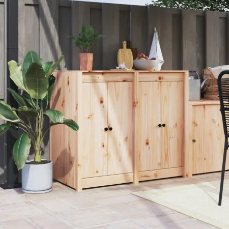 Puertas de cocina exterior 2 uds madera maciza pino 50x9x82 cm von , Schranktüren - Ref: Foro24-832358, Preis: 47,42 €, Rabat...