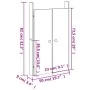 Puertas de cocina exterior 2 uds madera maciza pino 50x9x82 cm von , Schranktüren - Ref: Foro24-832358, Preis: 47,42 €, Rabat...