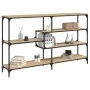 Mesa consola madera contrachapada roble Sonoma 160x32x95 cm de , Mesas auxiliares - Ref: Foro24-833956, Precio: 98,65 €, Desc...