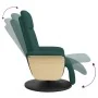 Sillón reclinable con reposapiés tela verde oscuro von , Sessel - Ref: Foro24-356525, Preis: 240,37 €, Rabatt: %