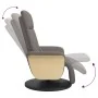 Sillón reclinable de masaje con reposapiés tela gris taupe von , Sessel - Ref: Foro24-356538, Preis: 259,81 €, Rabatt: %