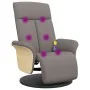 Sillón reclinable de masaje con reposapiés tela gris taupe von , Sessel - Ref: Foro24-356538, Preis: 259,81 €, Rabatt: %