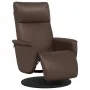 Sillón reclinable con reposapiés cuero sintético marrón by , Armchairs - Ref: Foro24-356546, Price: 210,06 €, Discount: %