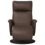 Sillón reclinable con reposapiés cuero sintético marrón by , Armchairs - Ref: Foro24-356546, Price: 210,06 €, Discount: %