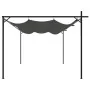 Pérgola con cubierta retráctil gris antracita 395x292x230 cm de , Carpas y cenadores - Ref: Foro24-360119, Precio: 300,41 €, ...