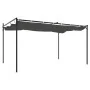 Pérgola con cubierta retráctil gris antracita 395x292x230 cm de , Carpas y cenadores - Ref: Foro24-360119, Precio: 300,41 €, ...