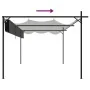 Pérgola con cubierta retráctil gris antracita 395x292x230 cm de , Carpas y cenadores - Ref: Foro24-360119, Precio: 300,41 €, ...