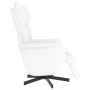 Sillón reclinable con reposapiés cuero sintético blanco von , Sessel - Ref: Foro24-356590, Preis: 216,89 €, Rabatt: %