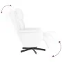 Sillón reclinable con reposapiés cuero sintético blanco von , Sessel - Ref: Foro24-356590, Preis: 216,89 €, Rabatt: %