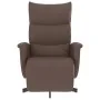 Sillón reclinable con reposapiés cuero sintético marrón by , Armchairs - Ref: Foro24-356586, Price: 216,86 €, Discount: %