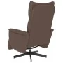 Sillón reclinable con reposapiés cuero sintético marrón by , Armchairs - Ref: Foro24-356586, Price: 216,86 €, Discount: %