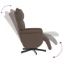 Sillón reclinable con reposapiés cuero sintético marrón by , Armchairs - Ref: Foro24-356586, Price: 216,86 €, Discount: %