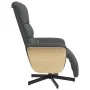 Sillón reclinable de masaje con reposapiés tela gris oscuro by , Armchairs - Ref: Foro24-356614, Price: 293,46 €, Discount: %