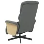 Sillón reclinable de masaje con reposapiés tela gris oscuro by , Armchairs - Ref: Foro24-356614, Price: 293,46 €, Discount: %