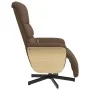 Sillón reclinable de masaje con reposapiés tela marrón by , Armchairs - Ref: Foro24-356616, Price: 255,20 €, Discount: %