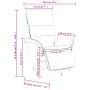 Sillón reclinable de masaje con reposapiés tela marrón by , Armchairs - Ref: Foro24-356616, Price: 255,20 €, Discount: %