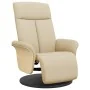 Sillón reclinable con reposapiés tela color crema von , Sessel - Ref: Foro24-356527, Preis: 240,37 €, Rabatt: %