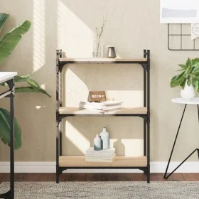 Librería 3 estantes madera ingeniería roble Sonoma 60x30x86 cm von , Bücherregale und Regale - Ref: Foro24-837648, Preis: 42,...
