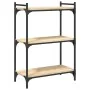Librería 3 estantes madera ingeniería roble Sonoma 60x30x86 cm by , Bookcases and shelves - Ref: Foro24-837648, Price: 42,96 ...