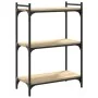 Librería 3 estantes madera ingeniería roble Sonoma 60x30x86 cm by , Bookcases and shelves - Ref: Foro24-837648, Price: 42,96 ...
