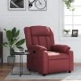 Sillón reclinable de cuero sintético rojo tinto by , Armchairs - Ref: Foro24-373564, Price: 253,68 €, Discount: %