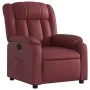 Sillón reclinable de cuero sintético rojo tinto by , Armchairs - Ref: Foro24-373564, Price: 253,68 €, Discount: %