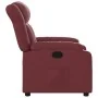 Sillón reclinable de cuero sintético rojo tinto by , Armchairs - Ref: Foro24-373564, Price: 253,68 €, Discount: %