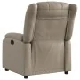 Sillón reclinable de cuero sintético color capuchino de , Sillones - Ref: Foro24-373566, Precio: 226,37 €, Descuento: %