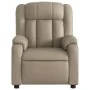 Sillón reclinable de cuero sintético color capuchino de , Sillones - Ref: Foro24-373566, Precio: 226,37 €, Descuento: %