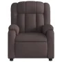 Sillón reclinable de tela marrón oscuro by , Armchairs - Ref: Foro24-373579, Price: 225,88 €, Discount: %