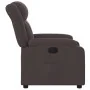 Sillón reclinable de tela marrón oscuro by , Armchairs - Ref: Foro24-373579, Price: 225,88 €, Discount: %