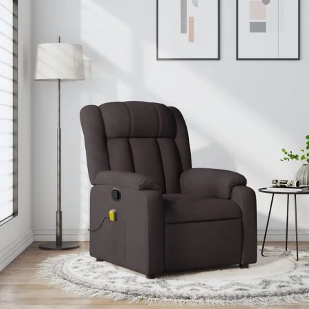 Sillón de masaje reclinable de tela marrón oscuro von , Sessel - Ref: Foro24-373591, Preis: 235,15 €, Rabatt: %
