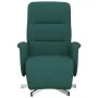 Sillón reclinable con reposapiés tela verde oscuro de , Sillones - Ref: Foro24-356565, Precio: 206,14 €, Descuento: %