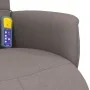 Sillón reclinable de masaje con reposapiés tela gris taupe by , Armchairs - Ref: Foro24-356578, Price: 225,51 €, Discount: %